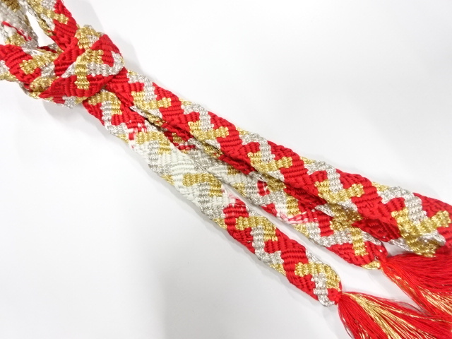 正絹　手組帯締め